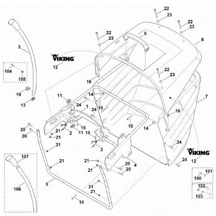 Picture of Q - Grass catcher bag MT 6127.0 KL