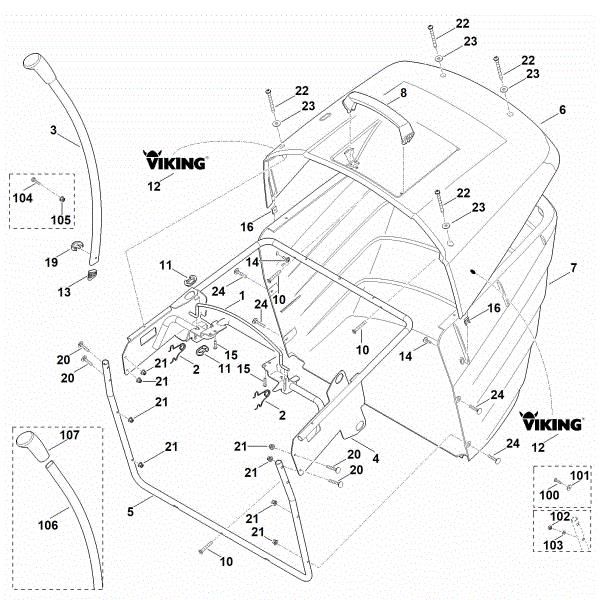 Picture of Q - Grass catcher bag MT 6127.0 KL
