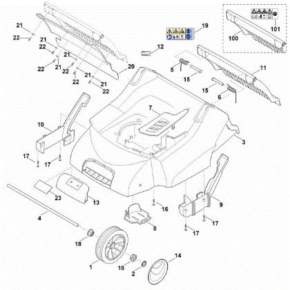 Picture of C - Housing, Front axle RL 540.0