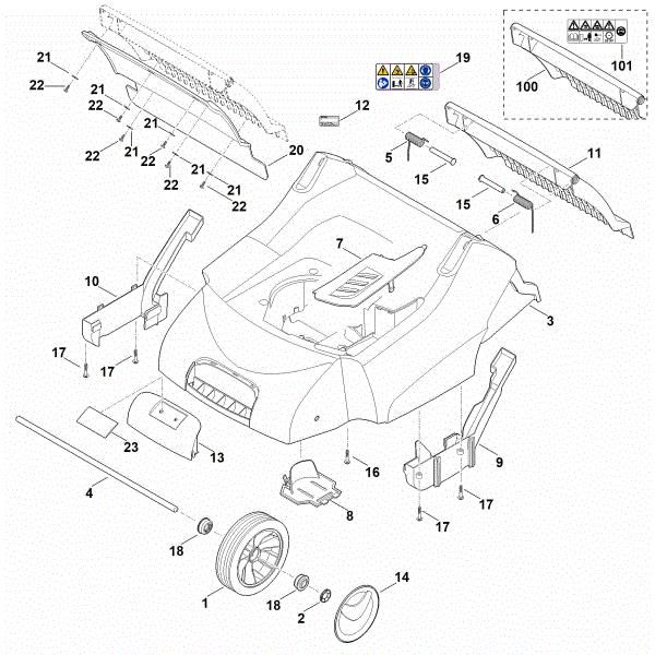 Picture of C - Housing, Front axle RL 540.0