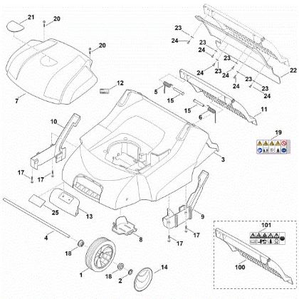 Picture of C - Housing, Front axle RLE 540.0