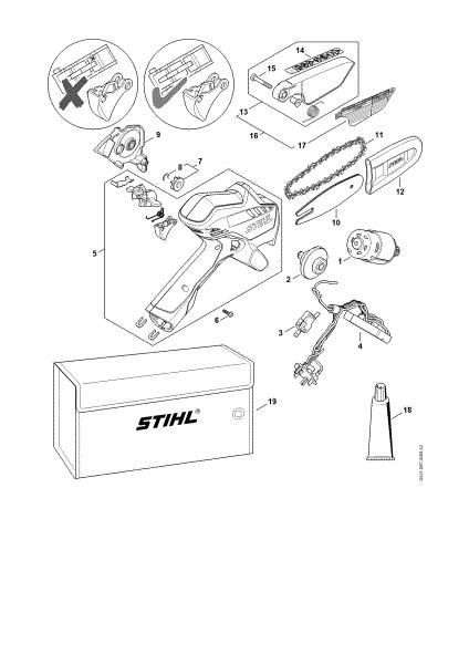 Picture of Spare parts up to serial number 929771305 GTA 26