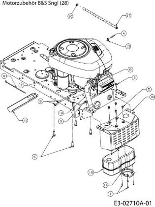 Engine POLO 108/17,5 H Garden tractor