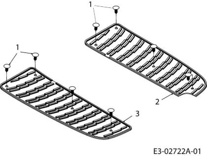 Foot pads POLO 108/17,5 H Garden tractor