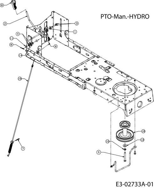 Levers POLO 108/17,5 H Garden tractor