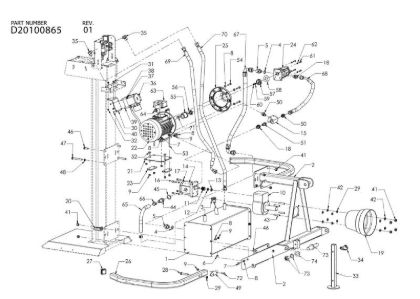Three phase assy + PTO SPL 1700 T+PTO Log splitter