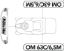 Labels (2/2) OM 63C/6,5M France Cat.2010 Garden tractor (only for the French market)