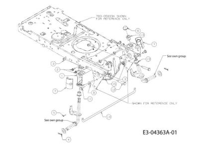 Front axle (1/2) TORNADO 97/13,5 T Cat.2010 Garden tractor