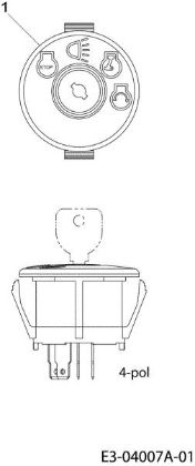Electric diagram (2/2) TORNADO 97/13,5 T Cat.2010 Garden tractor