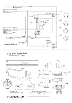 Electric diagram KROSSER 80/12,5 T Cat.2010 Garden tractor