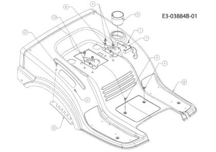 Rear body KROSSER 92/13,5 T Cat.2010 Garden tractor