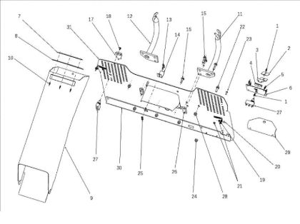 Chute and collector assy OM 106J/17,5H Cat.2010 Garden tractor