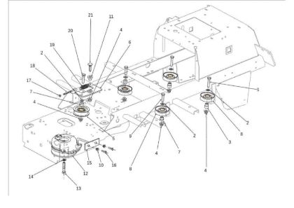Clutch pulley OM 106J/24H Cat.2010 Garden tractor