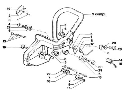 Handle 264F Deluxe Chainsaw