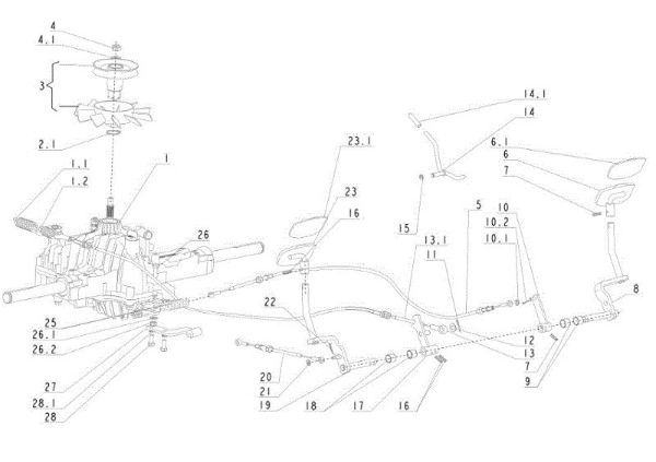 Transmission (1/2) APACHE 92 4x4 EVO Cat.2011 Garden tractor