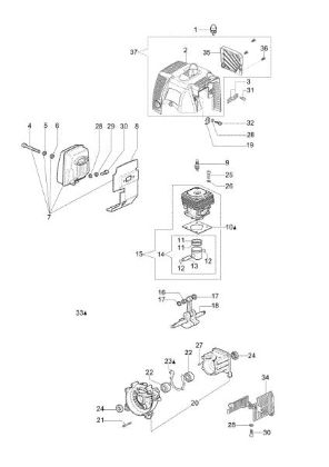 Engine OM 36 Brushcutter