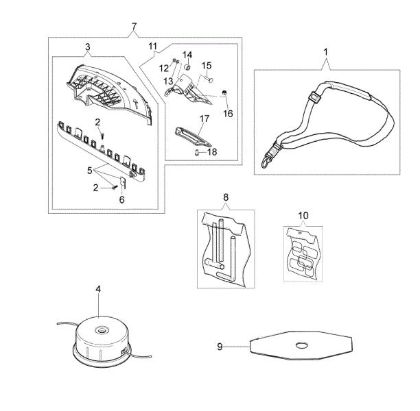 Accessories OM 36 Brushcutter