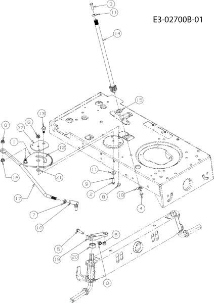 Steering assembly KROSSER 80/12,5 T Cat.2011 Garden tractor