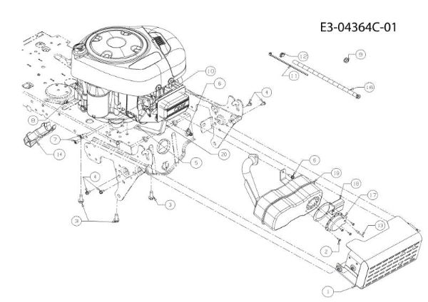 Engine KROSSER 80/12,5 T Cat.2011 Garden tractor