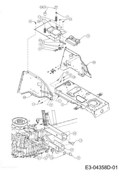 Frame KROSSER 92/16 H Cat. 2011 (13XXXXXX636) Garden tractor