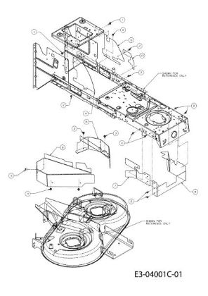 Belts guard KROSSER 92/13 T Cat.2011 Garden tractor