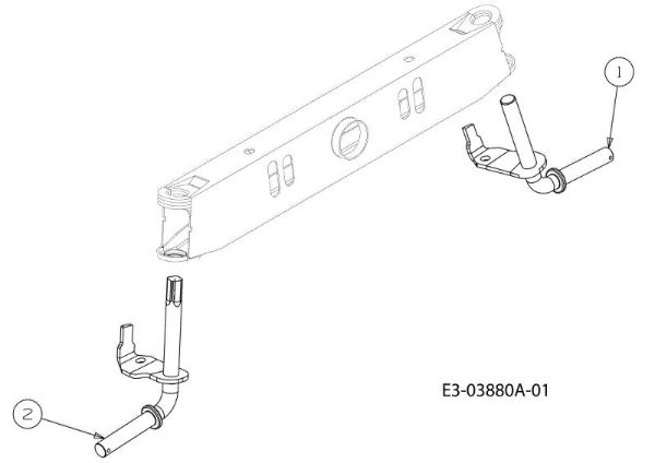 Front axle (2/2) KROSSER 92/15,5 H Cat.2011 Garden tractor