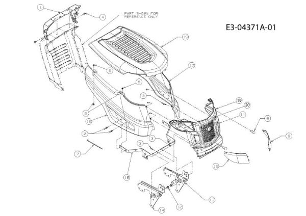 Body TORNADO 108/18,5 H Cat.2011 Garden tractor