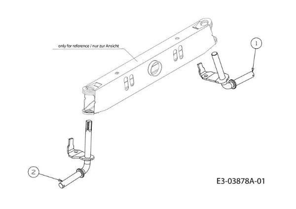 Front axle (2/2) TORNADO 108/18,5 H Cat.2011 Garden tractor