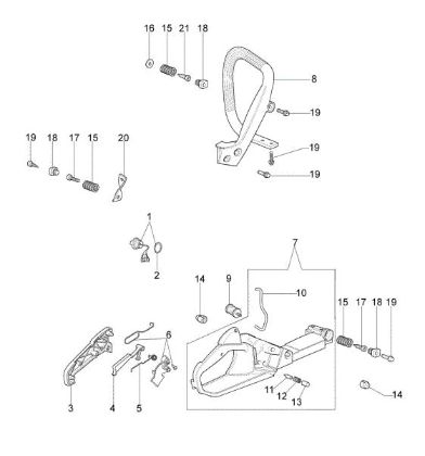 Tank and handle GS 44 (Euro 1) Chainsaw