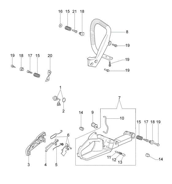 Tank and handle GS 44 (Euro 1) Chainsaw