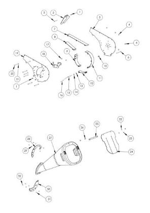 Illustrated parts list 3 SH 300 Shredder