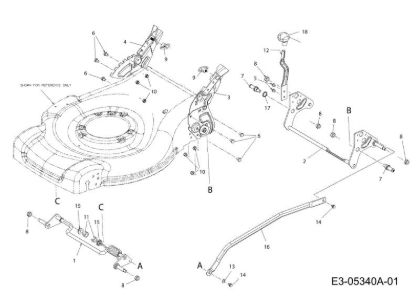 Cutting height system G 55 VBX 4-IN-1 Cat. 2012 Lawnmower