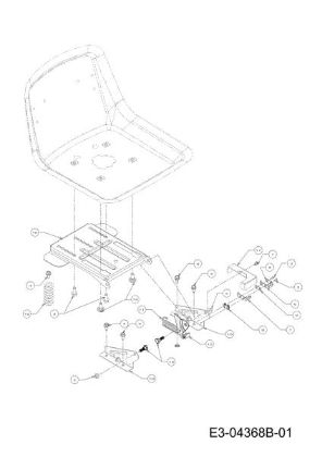Seat support KROSSER 80/12,5 T Cat.2012 Garden tractor