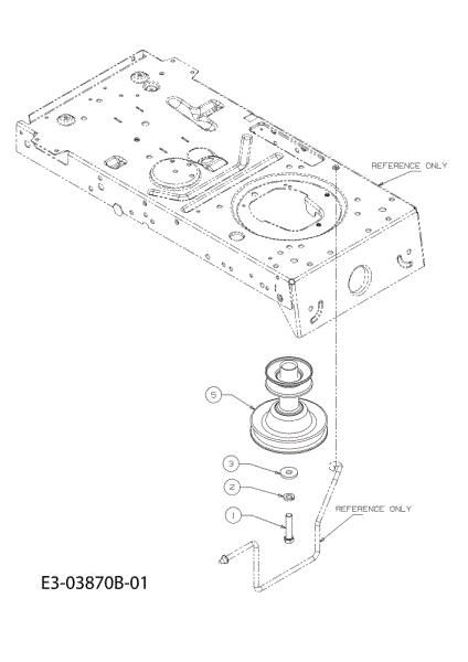 Lever and engine pulley KROSSER 80/12,5 T Cat.2012 Garden tractor