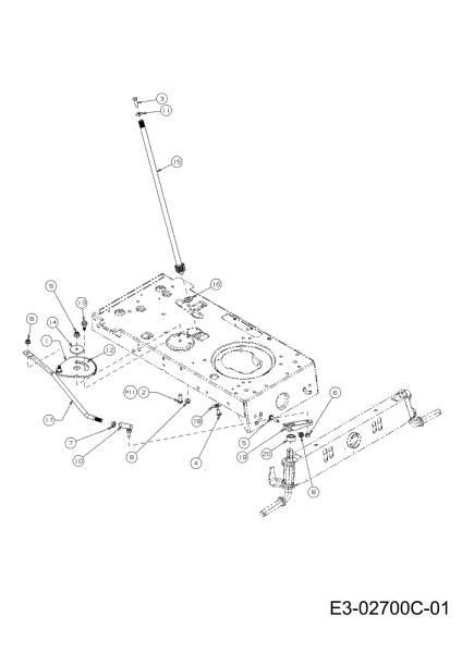 Steering assembly KROSSER 92/13 T Cat.2012 Garden tractor