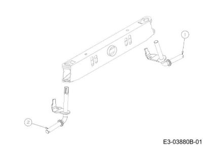 Front axle (2/2) KROSSER 92/13 T Cat.2012 Garden tractor