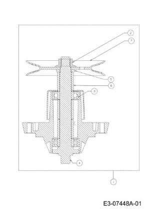 Blades support (1/2) KROSSER 92/13 T Cat.2012 Garden tractor