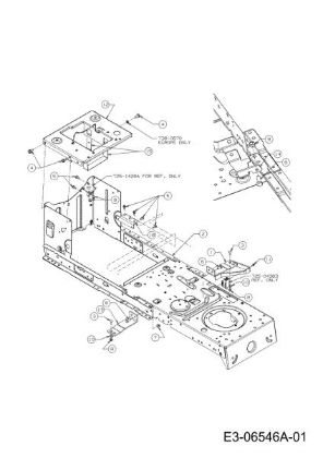Frame TORNADO 108/15,5 T Cat.2012 Garden tractor