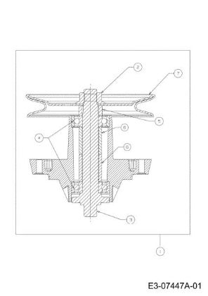 Blades support TORNADO 108/15,5 T Cat.2012 Garden tractor