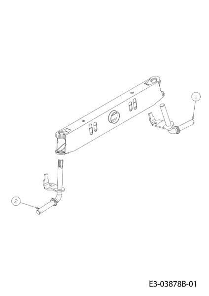 Front axle (2/2) TORNADO 108/18,5 H Cat.2012 Garden tractor