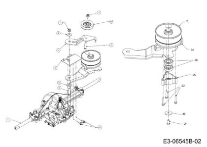Transmission (2/3) TORNADO 97/13 T Cat.2012 Garden tractor