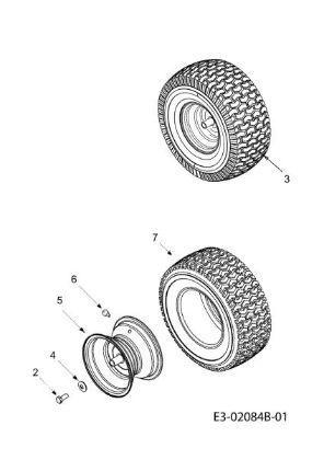 Rear wheels KROSSER 92/16 H Cat. 2012 Garden tractor