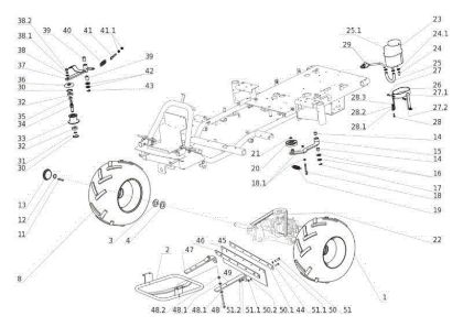 Rear axle APACHE 92 EVO Cat.2012 Garden tractor