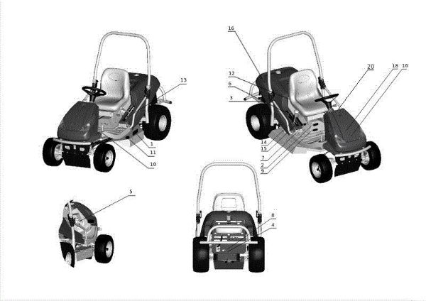 Labels APACHE 92 EVO Cat.2012 Garden tractor