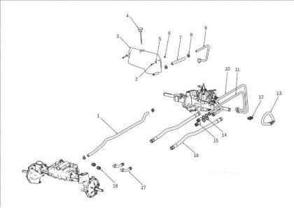 Hydraulic distribution OM 106J/24H 4X4 Cat.2012 Garden tractor