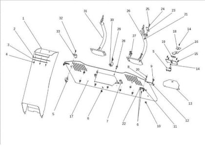 Chute and collector assy OM 124J/22 H Cat.2012 Garden tractor