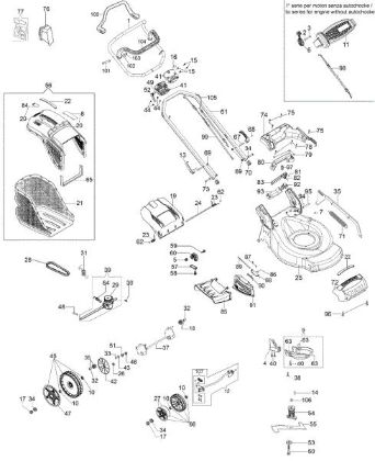 Illustrated parts list G 53 THX ALLROAD EXA 4 Lawnmower