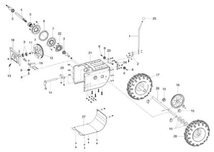 Transmission assy ARTIK 56 Snow blower