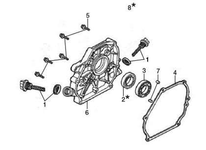 Crankcase cover ARTIK 56 Snow blower