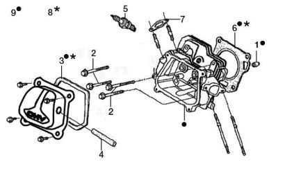 Cylinder head ARTIK 56 EL Snow blower